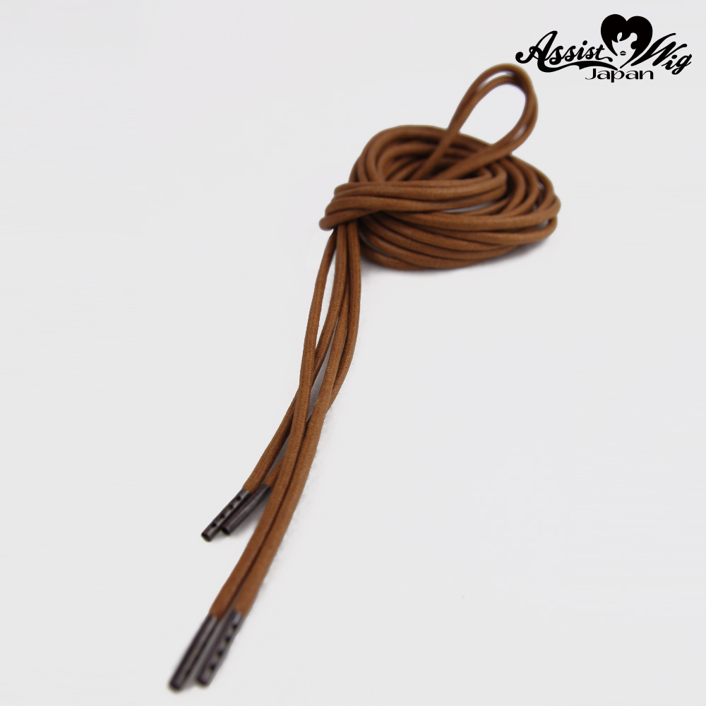 Shoelace 270 cm (round cord) Brown 